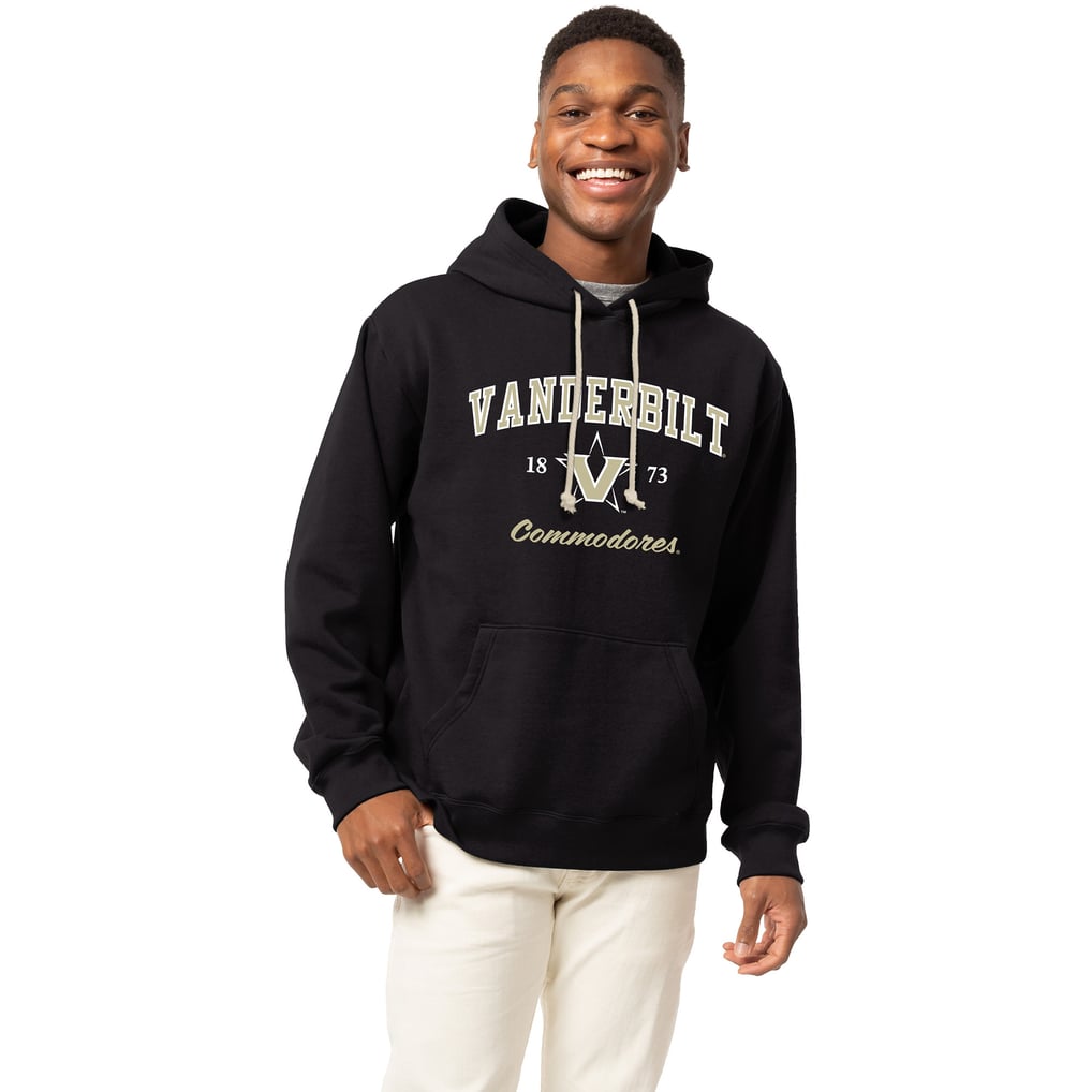  Vanderbilt Commodores League Collegiate Wear Essentials 2.0 Fleece Pullover Hoodie - Black